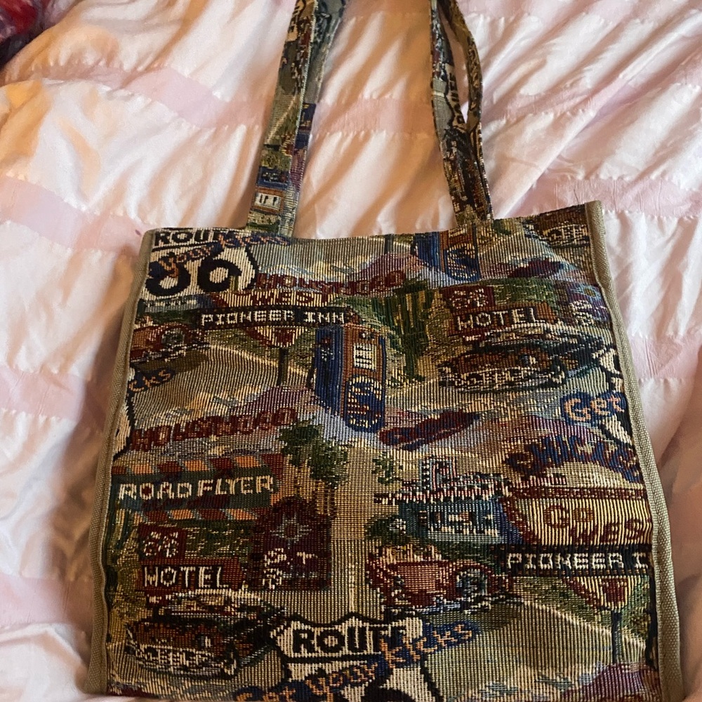 Vintage Tapestry Tote Bag